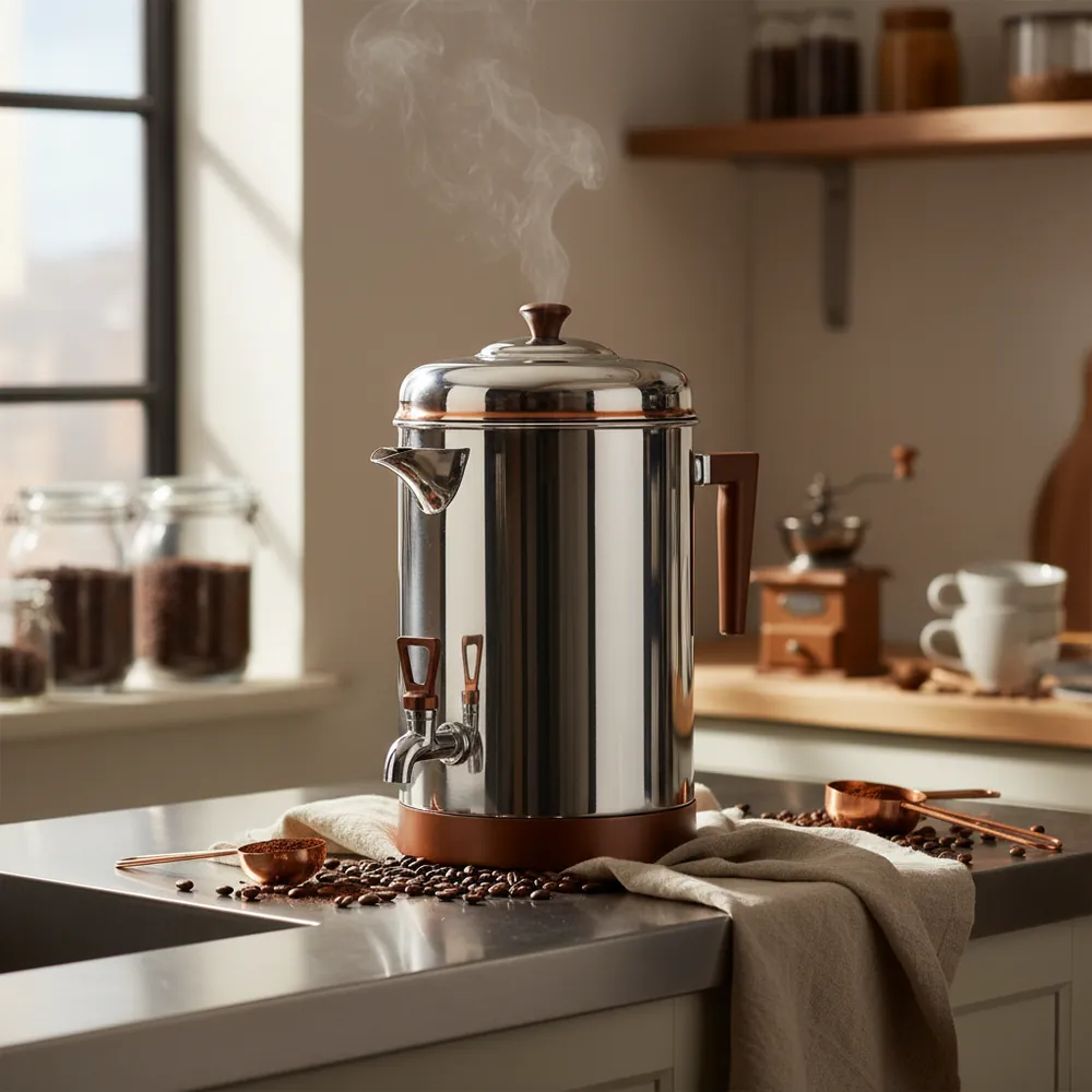 Combien de café dans un percolateur 100 tasses ?